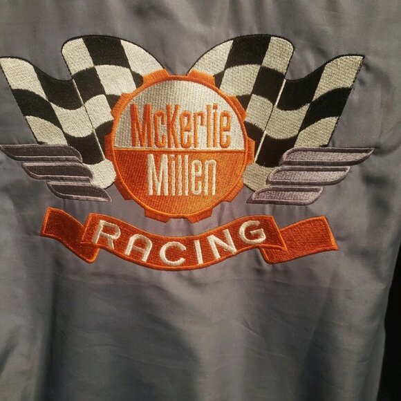 Mckerlie millen auto parts racing jacket Large CASCAR 90's Vintage - Picture 4 of 5